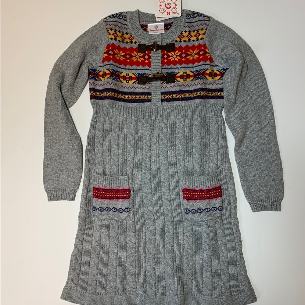 NEW Hanna Andersson Sweater Dress 120
